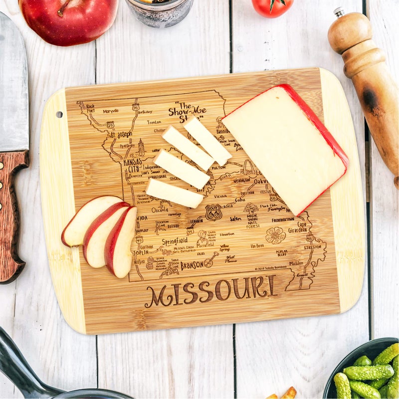 Totally Bamboo A Slice of Life Missouri State Serving and Cutting Board  11"" x 8.75"" - Image 2